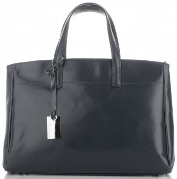 Bőr táska kuffer Genuine Leather szürke 3239