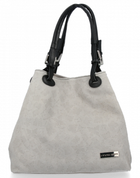 Bőr táska shopper bag Vittoria Gotti bézs V2050
