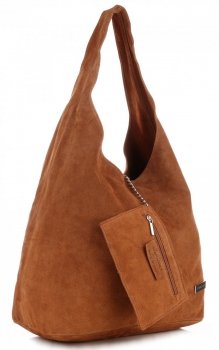Bőr táska shopper bag Vittoria Gotti vörös V8802