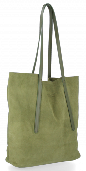 Bőr táska shopper bag Vittoria Gotti zöld V6590C