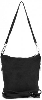Bőr táska levéltáska Genuine Leather fekete 85A