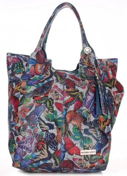 Bőr táska shopper bag Vittoria Gotti V788