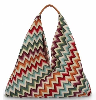 Olasz Táska Shopper bag Divatos Mintákkal 835 Multikolor