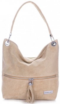 Bőr táska shopper bag Vittoria Gotti földszínű V3821