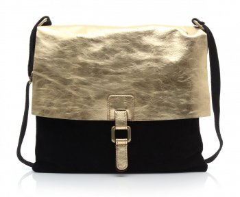 Bőr táska levéltáska Genuine Leather tengerkék 50723