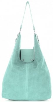Bőr táska shopper bag Vittoria Gotti menta V3292C