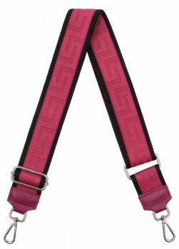 Divatos táskapánt Geometric PA005 fukszia/fekete