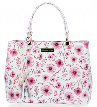 Bőr táska kuffer Vittoria Gotti rózsaszín V399
