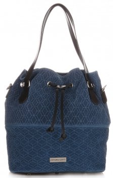 Női Táská shopper bag Vittoria Gotti kék V1005