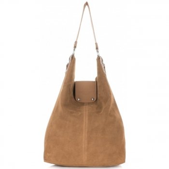 Bőr táska shopper bag Vittoria Gotti vörös V3292C