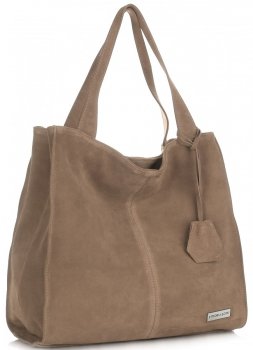 Bőr táska shopper bag Vittoria Gotti földszínű V501