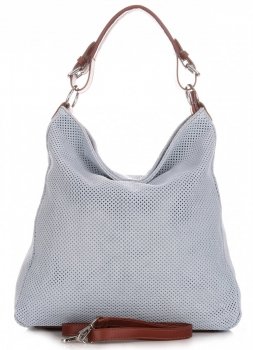 Bőr táska univerzális Genuine Leather égszínkék 17
