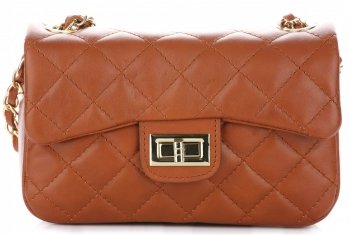 Bőr táska levéltáska Genuine Leather vörös KST6