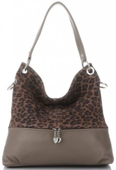 Bőr táska univerzális Genuine Leather földszínű 5692