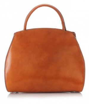 Bőr táska kuffer Genuine Leather vörös 956