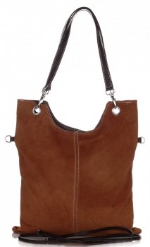 Bőr táska levéltáska Genuine Leather barna 517