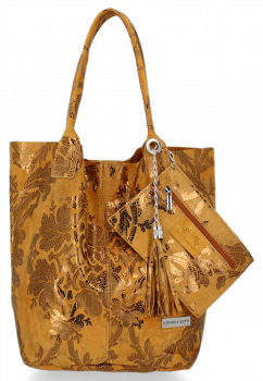 Bőr táska shopper bag Vittoria Gotti vörös V2472