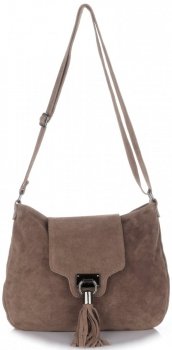 Bőr táska levéltáska Genuine Leather földszínű 4022
