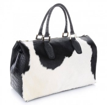 Bőr táska kuffer Genuine Leather barna 8096