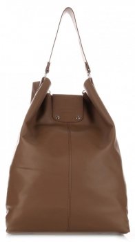 Bőr táska shopper bag Vera Pelle földszínű 3292