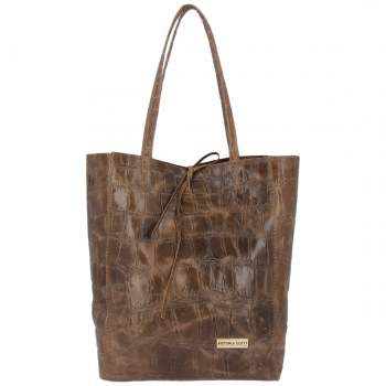 Bőr táska shopper bag Vittoria Gotti jeans V299COCO