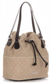 Női Táská shopper bag Vittoria Gotti bézs V1005