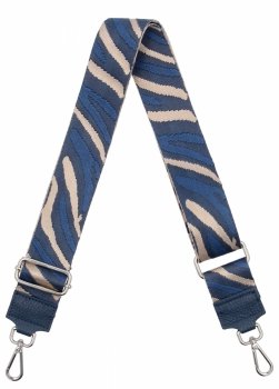 Divatos táskapánt Moro PA002 kék/sötét bézs