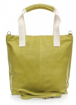 Bőr táska shopper bag Vera Pelle bézs 1356