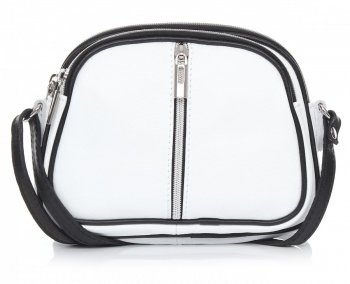 Bőr táska levéltáska Genuine Leather fehér 333