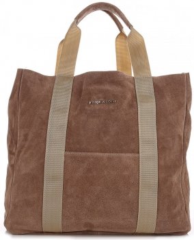 Bőr táska shopper bag Vittoria Gotti földszínű V8252
