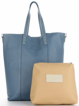 Női Táská shopper bag Vittoria Gotti kék V693248