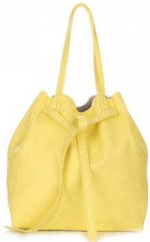 Bőr táska shopper bag Genuine Leather lime 1158