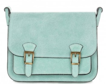 Bőr táska levéltáska Genuine Leather menta 1643