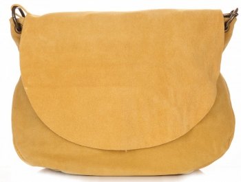Bőr táska levéltáska Genuine Leather sárga 1324