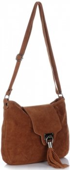 Bőr táska levéltáska Genuine Leather barna 4022
