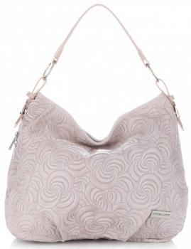 Bőr táska shopper bag Vittoria Gotti púderrózsaszín V80013