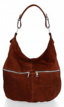 Bőr táska univerzális Genuine Leather barna 8309