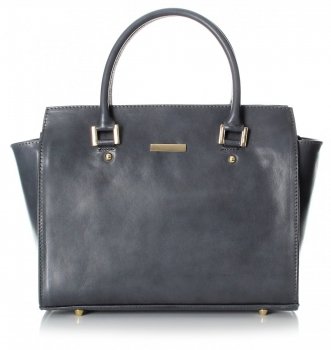 Bőr táska kuffer Genuine Leather szürke 2222
