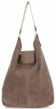 Bőr táska shopper bag Vittoria Gotti földszínű V3292C