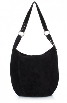 Bőr táska kézi táska Genuine Leather fekete 802