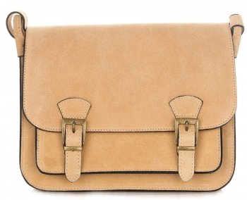 Bőr táska levéltáska Genuine Leather földszínű 1643