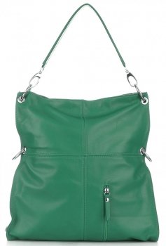Bőr táska shopper bag Vera Pelle zöld V25