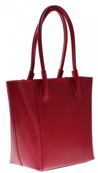 Bőr táska univerzális Genuine Leather piros 9A