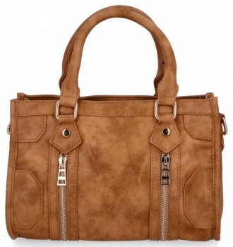 Herisson 16B6047 világosbarna vintage stílusú női táska