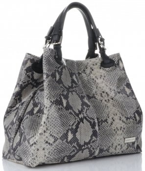 Bőr táska shopper bag Vittoria Gotti bézs V898GPIT