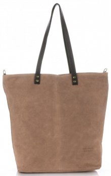 Bőr táska shopper bag Vera Pelle földszínű 80041