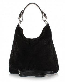 Bőr táska univerzális Genuine Leather fekete 17