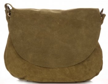 Bőr táska levéltáska Genuine Leather zöld 1324