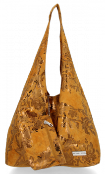 Bőr táska shopper bag Vittoria Gotti vörös V2473
