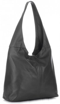 Bőr táska shopper bag Vittoria Gotti szürke V3L